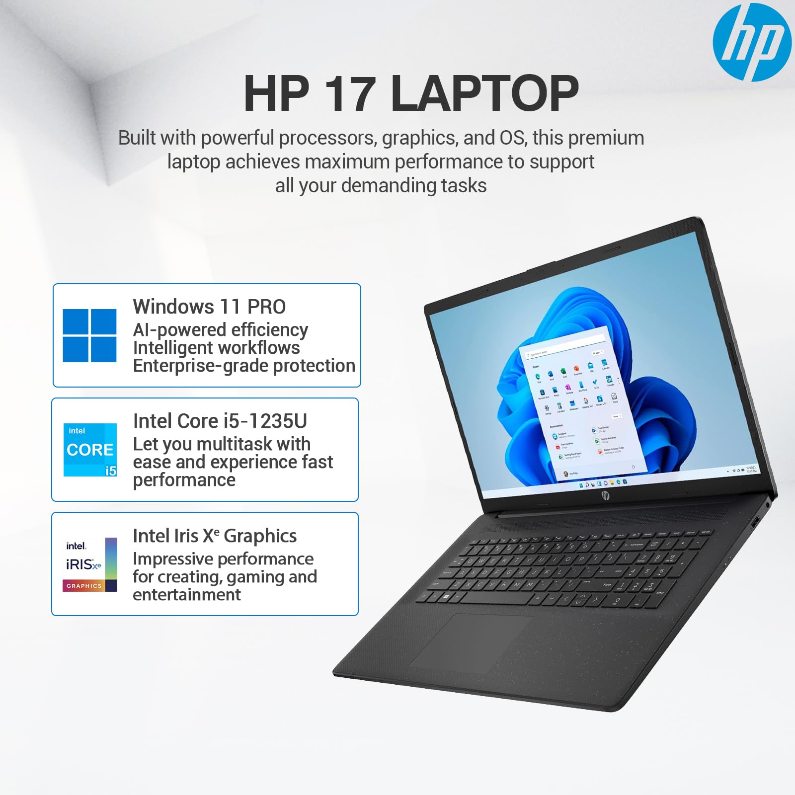 win11 Office i5-2.6GHz SSD256 ●12 Amazon.com: HP 17 Inch Laptop Computer, FHD IPS 17.3 Laptop